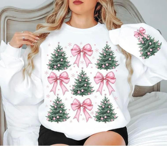 Christmas Tree and Bows Sweatshirt