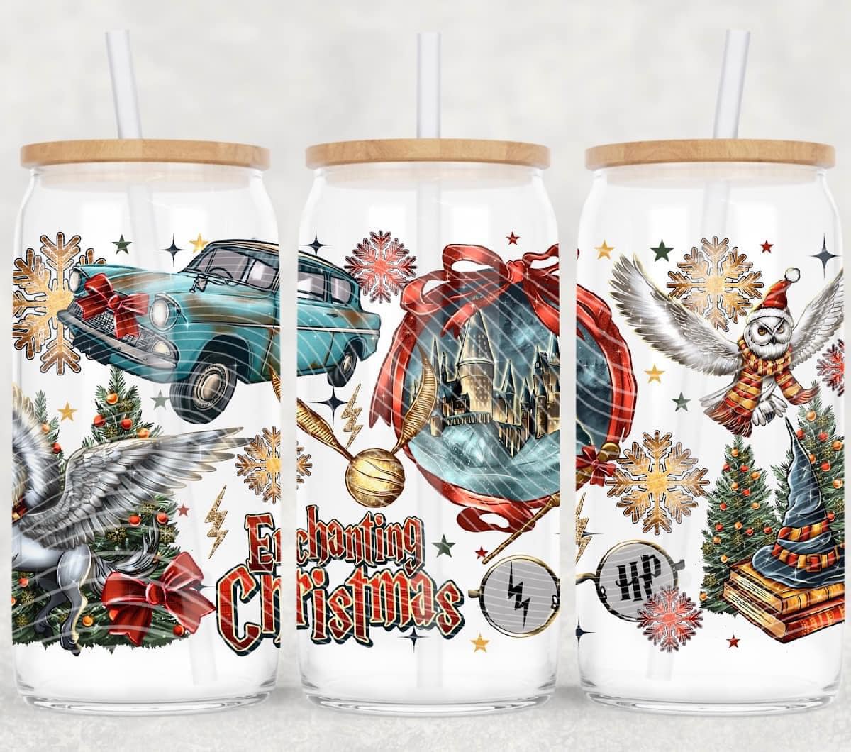 HP Christmas Glass