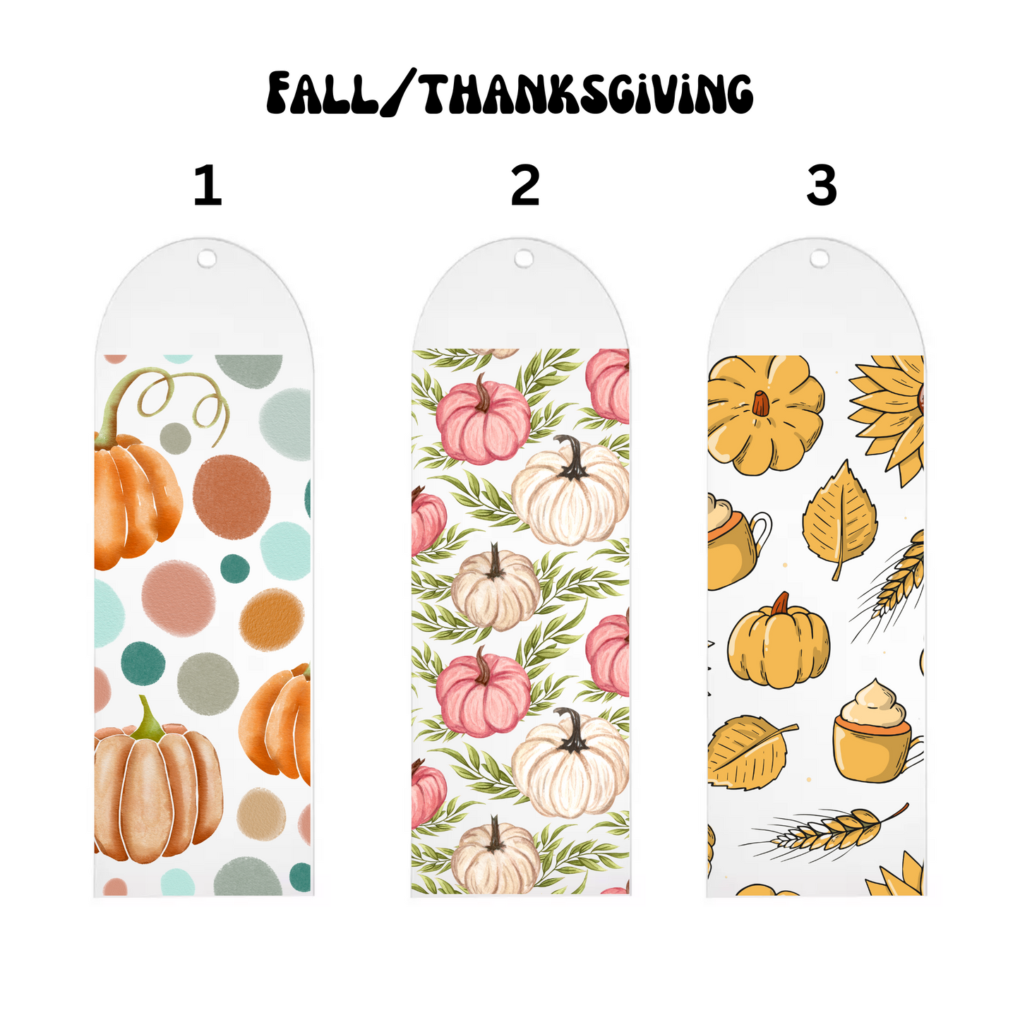 Fall/Thanksgiving Bookmark