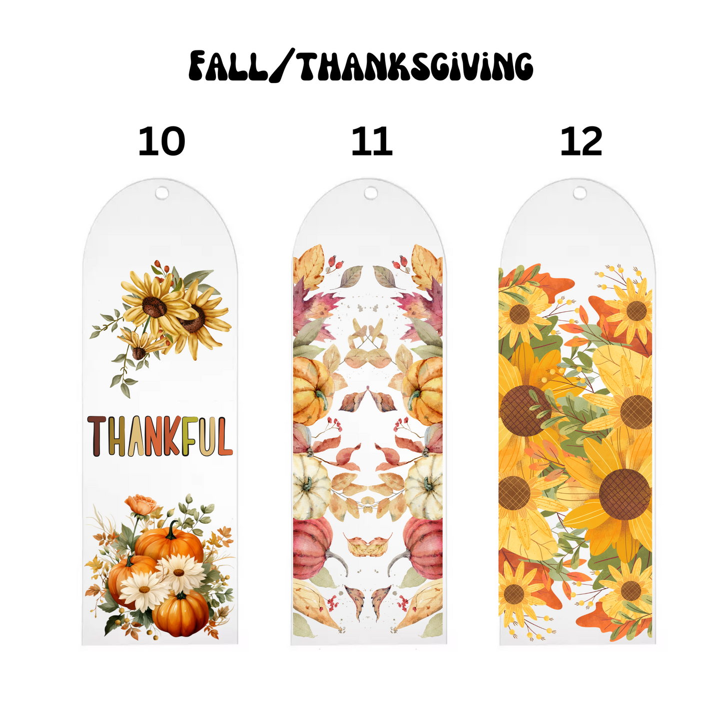 Fall/Thanksgiving Bookmark