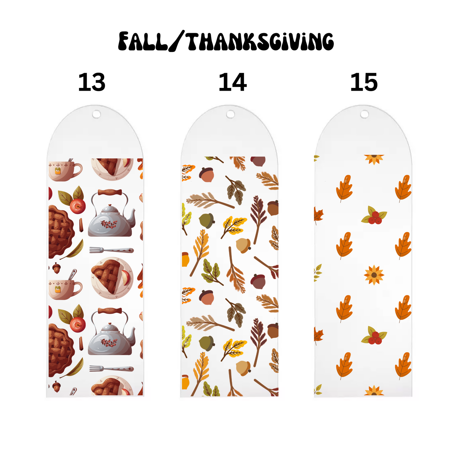 Fall/Thanksgiving Bookmark