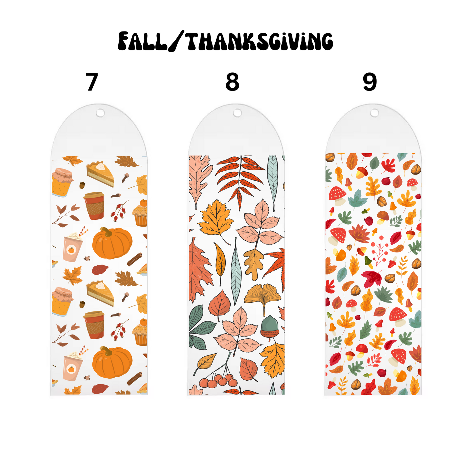 Fall/Thanksgiving Bookmark