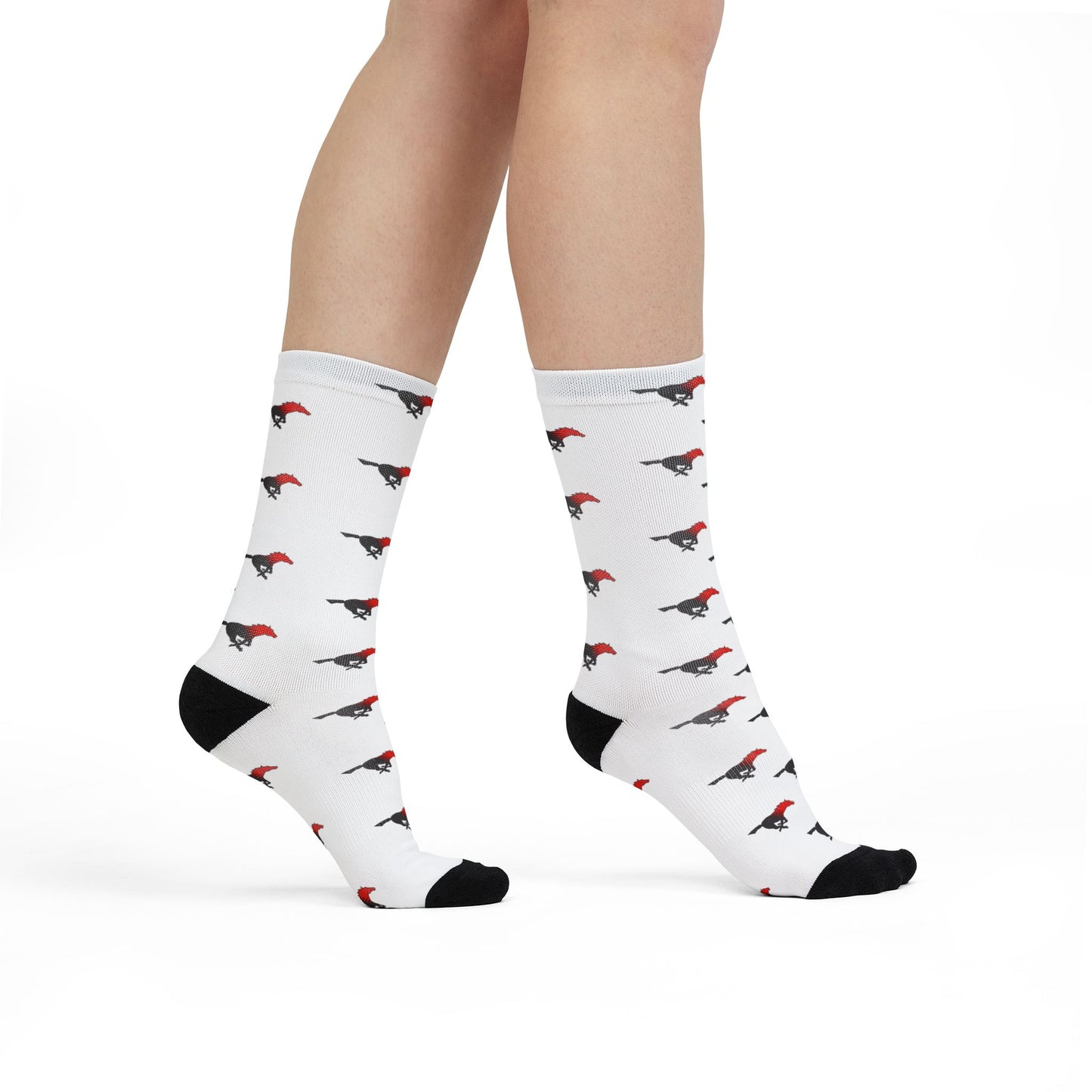 Shallowater Horse Sublimation Crew Socks